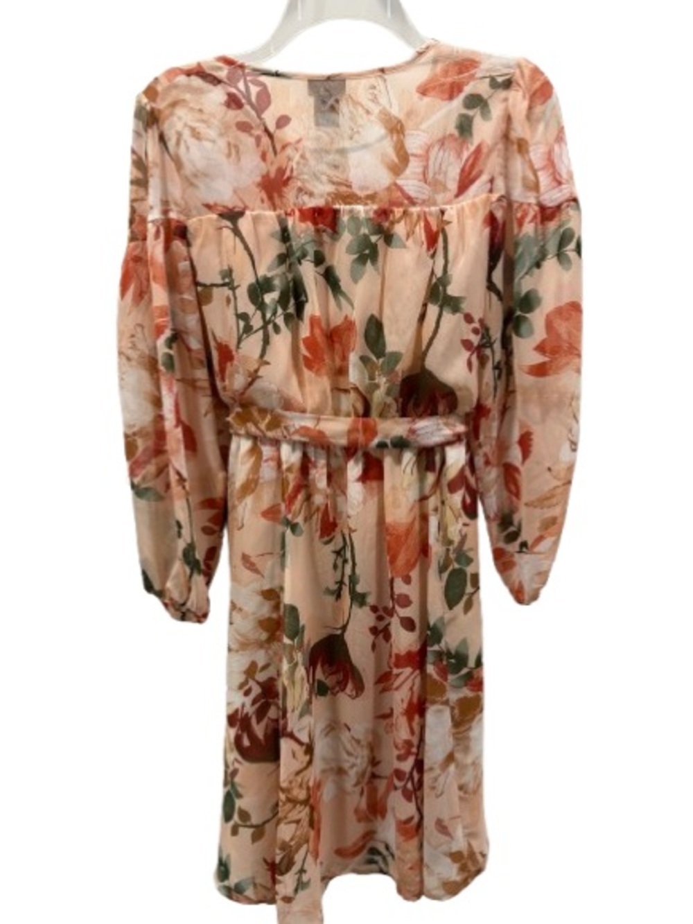 Kate & Lily Size 8 Floral Long Sleeve Midi Dress | Like New - Picture 3 of 3